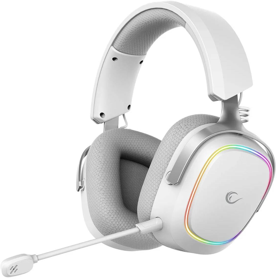 Cuffie Rampage RETSU Cuffie wireless over-ear BT 2.4G RGB bianco