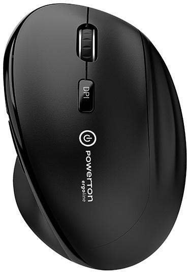 Mypz wireless senza fili Powerton ERGO CLOE nera, 1600DPI