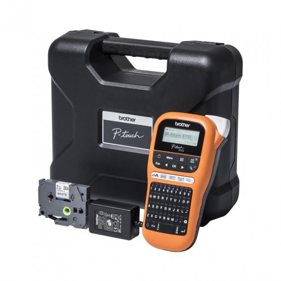 Drukarka etykiet Brother, PT-E110VP, con walizka