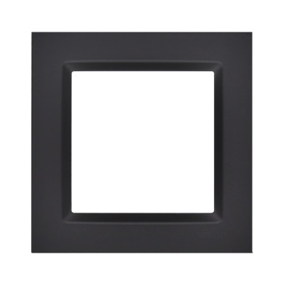 contatto SIMON 10 nero MAT Placca / Cornice di finitura 1X