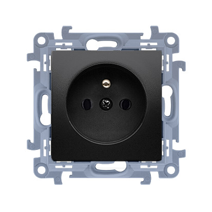 contatto SIMON 10 Modulo nero MAT Presa 1X  con /U morsetti rapidi 16A 250V