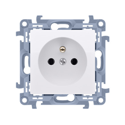 contatto SIMON 10 Modulo bianco Presa 1X  con /U MORSETTOI A VITE 16A 250V
