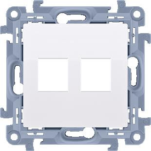 contatto SIMON 10 Modulo bianco  per PRESE TELEINFORMATYCZNYCH 2X UAE KEYSTONE  CKP2.01/11