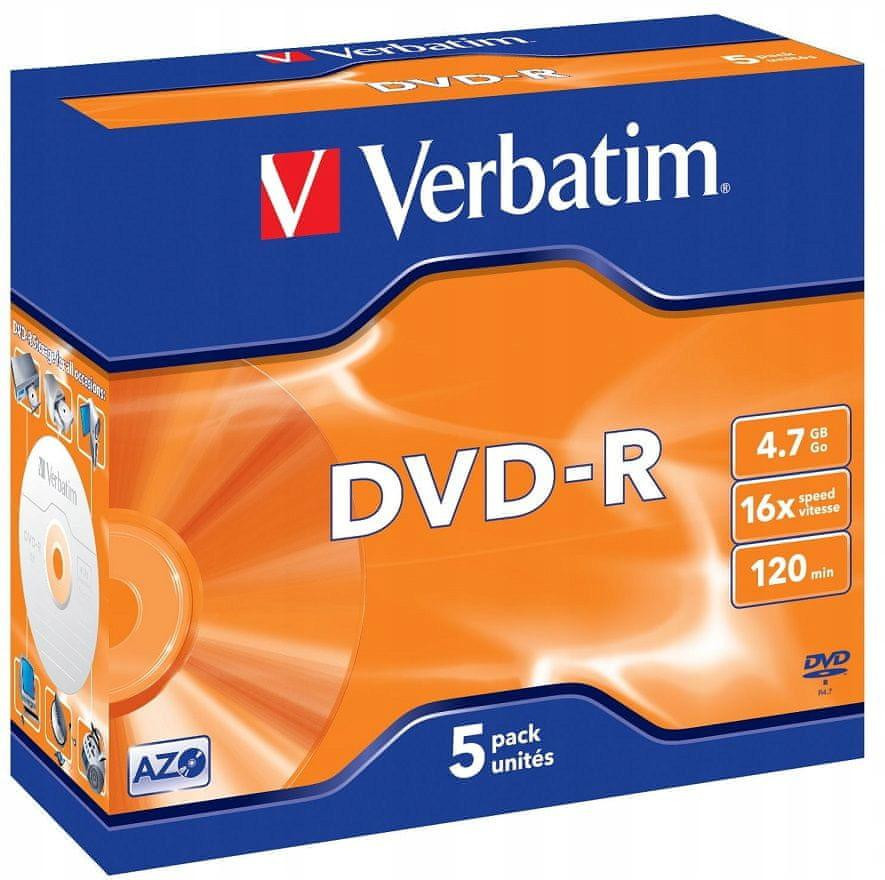 scheda DVD-R Verbatim AZO ( 5 pz )