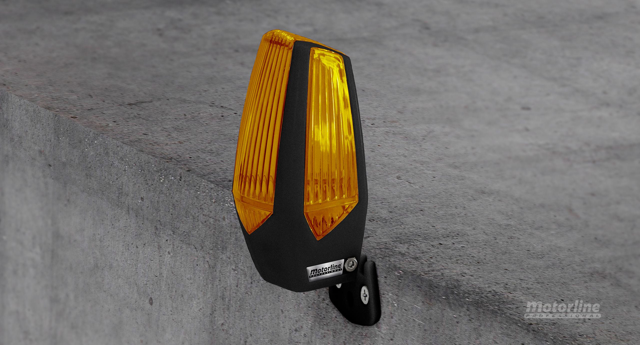 Lampa ostrzegawcza Motorline MP205 pomarańczowa LED 12-230V z uchwytem (001PLM10918012)