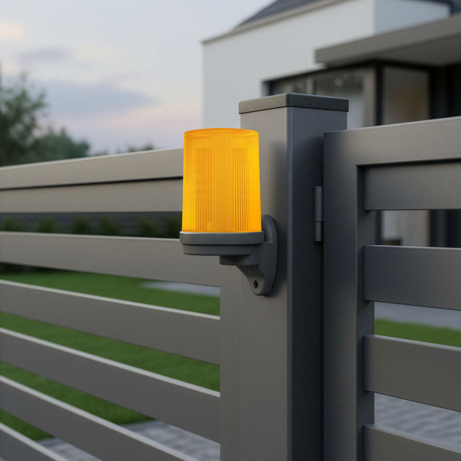 Lampa LED Proxima WALEC.O (pomarańczowa) z wbudowaną anteną 433.92 MHz (12-24V AC/DC lub 230V AC)