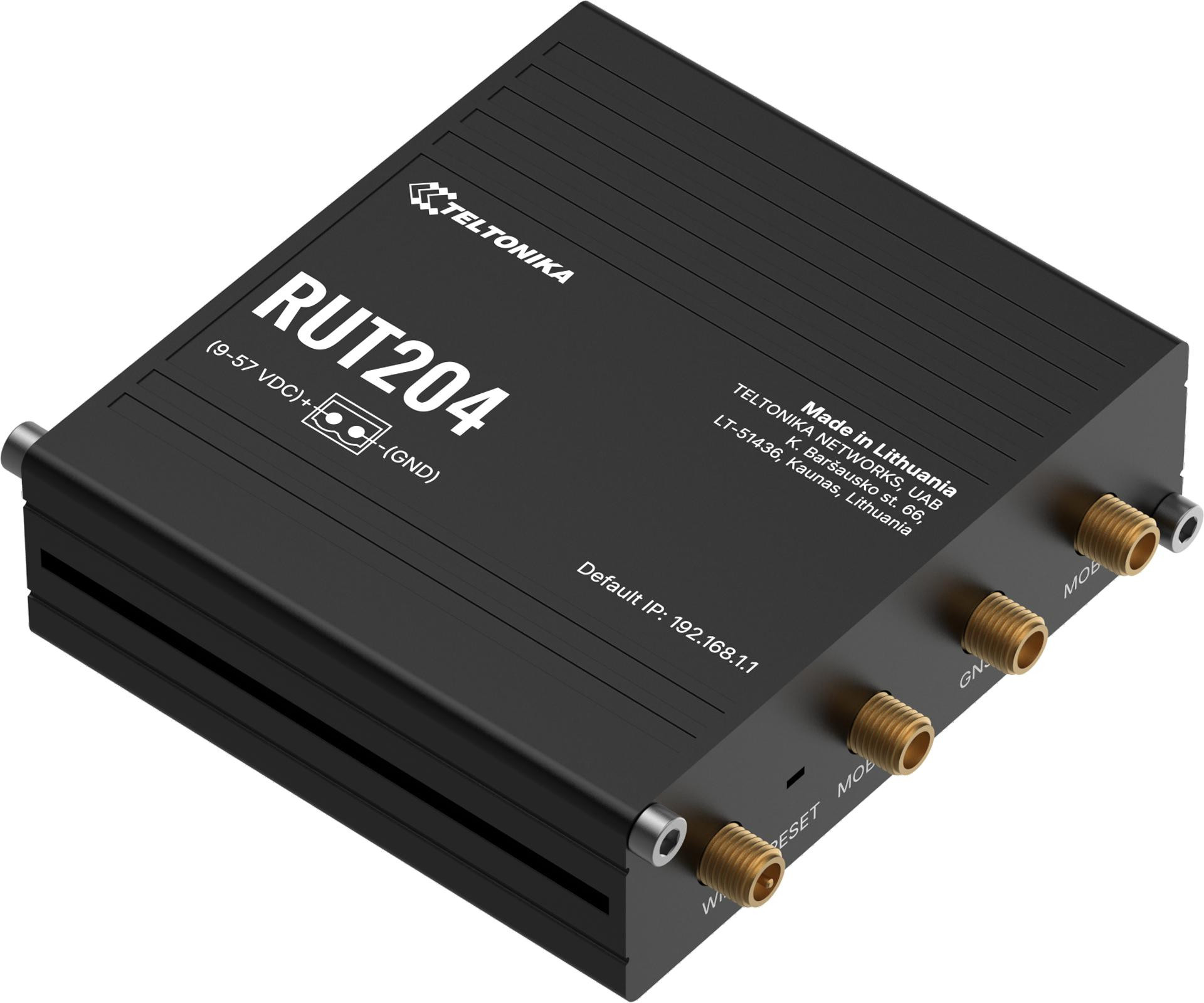 Teltonika RUT204 router przemysłowy 4G LTE Cat 4 CAN Bus RS232 Dual SIM Wi-Fi GNSS Teltonika RUT204 router przemysłowy 4G LTE Cat 4 CAN Bus RS232 Dual SIM Wi-Fi GNSS