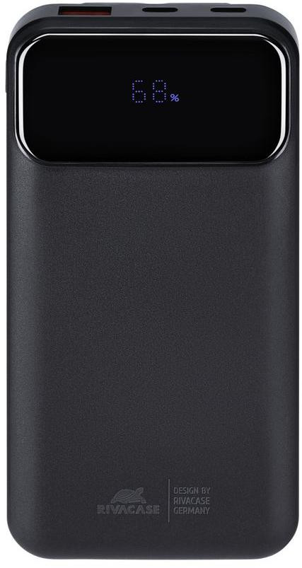 Powerbank Rivacase VA2211 – 10 000 mAh, 22,5 W, PD 3.0 / QC 3.0, integrované káble, čierny