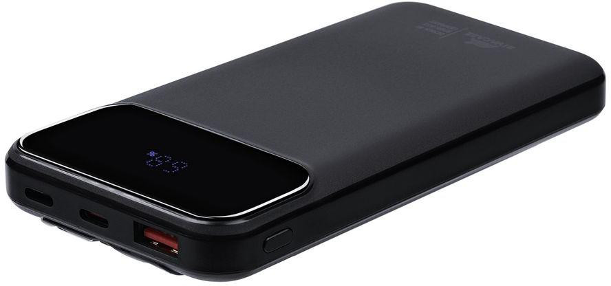 Powerbank Rivacase VA2211 – 10 000 mAh, 22,5 W, PD 3.0 / QC 3.0, integrované káble, čierny