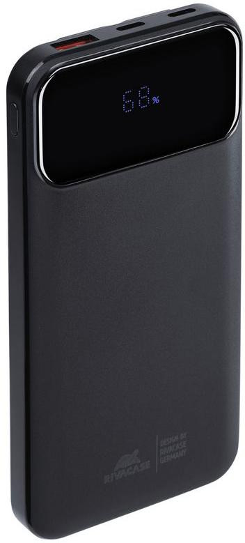 Powerbank Rivacase VA2211 – 10 000 mAh, 22,5 W, PD 3.0 / QC 3.0, integrované káble, čierny