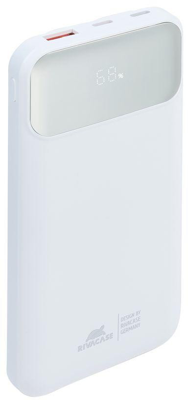 Powerbank Rivacase VA2211 – 10 000 mAh, 22,5 W, PD 3.0 / QC 3.0, integrované káble, biely