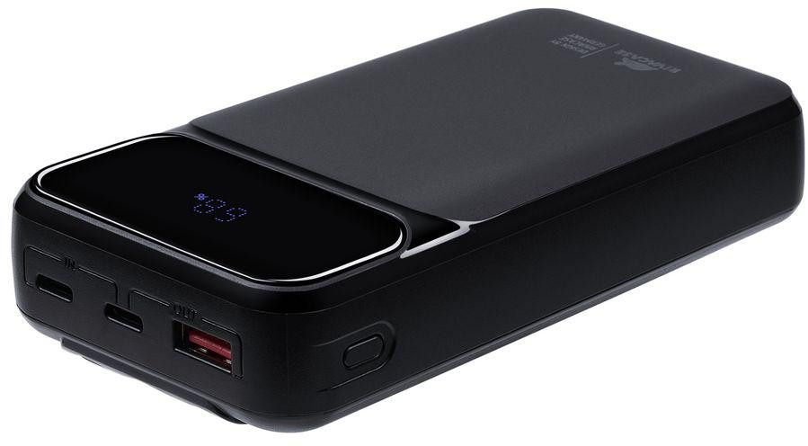 Powerbank Rivacase VA2221 – 20 000 mAh, 22,5 W, PD 3.0 / QC 3.0, integrované káble, čierny