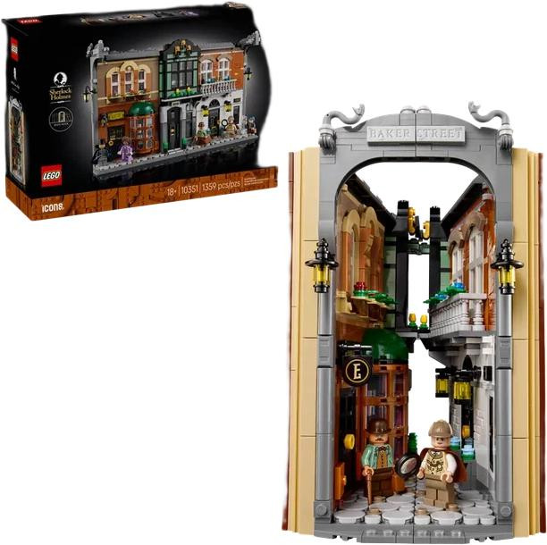 Set costruzioni LEGO Icons - Sherlock Holmes: Book Nook