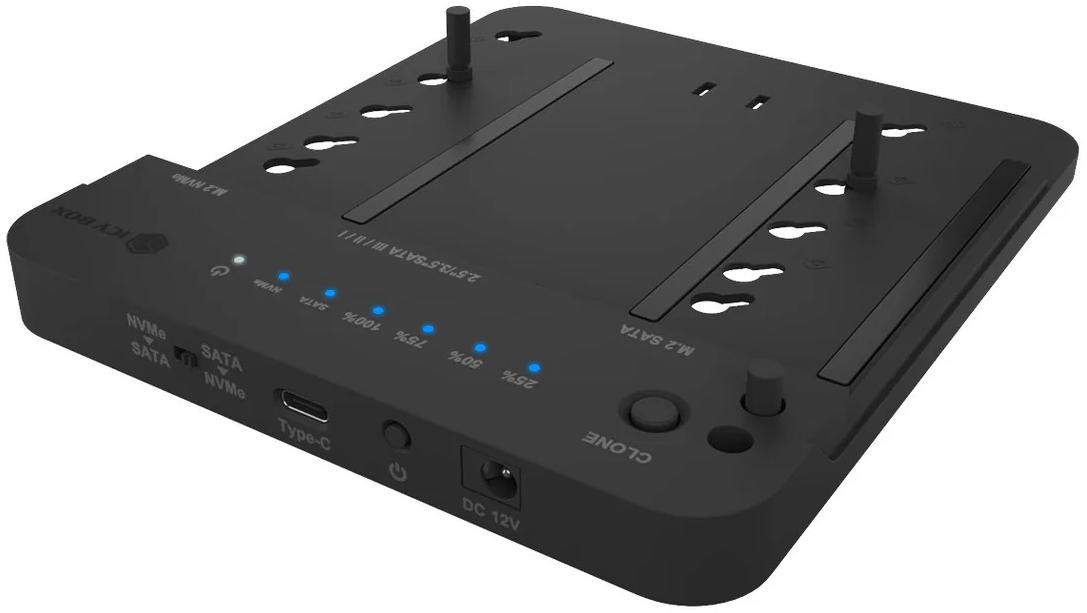 Klonovacia stanica IcyBox IB-2915MSCL-C31 – M.2 NVMe/SATA, 2,5