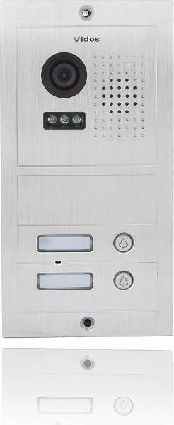 VIDOS S602 panel zewnętrzny wideodomofonowy 2-rodzinny kamera 940 TVL IP65 stal nierdzewna szyfrtor VIDOS S602 panel zewnętrzny wideodomofonowy 2-rodzinny kamera 940 TVL IP65 stal nierdzewna szyfrtor