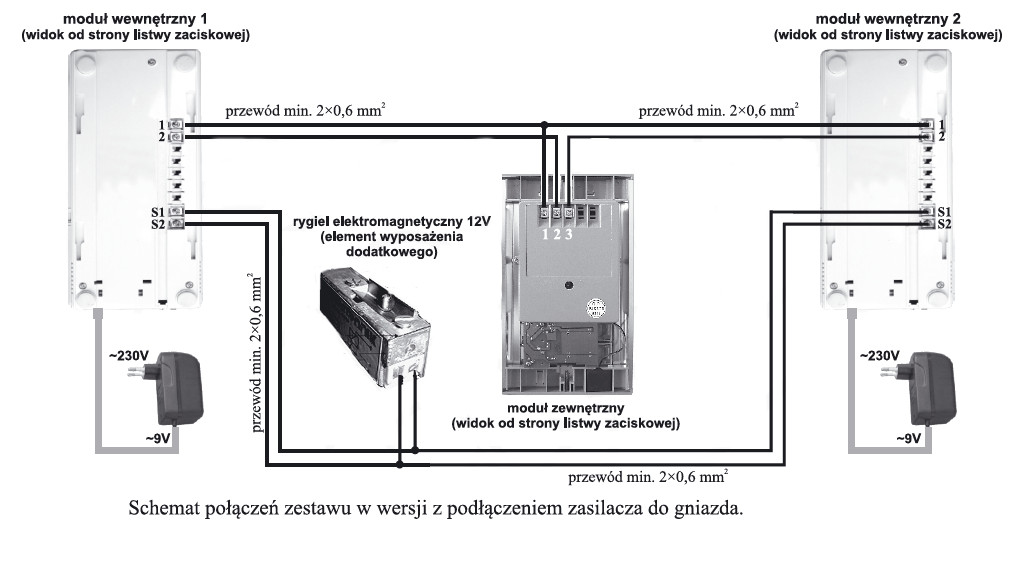 DOMOFON EURA ADP-47A3 (RL-3208AA) 2-RODZ.; 8598