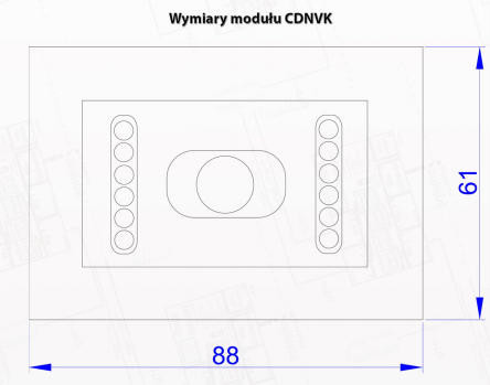 ACO CDNVK ST moduł kamery kolorowej CDNP IR oświetlacz nocny 600 linii obiektyw 2,8mm EAN 5905997381802 ACO CDNVK ST moduł kamery kolorowej CDNP IR oświetlacz nocny 600 linii obiektyw 2,8mm EAN 5905997381802