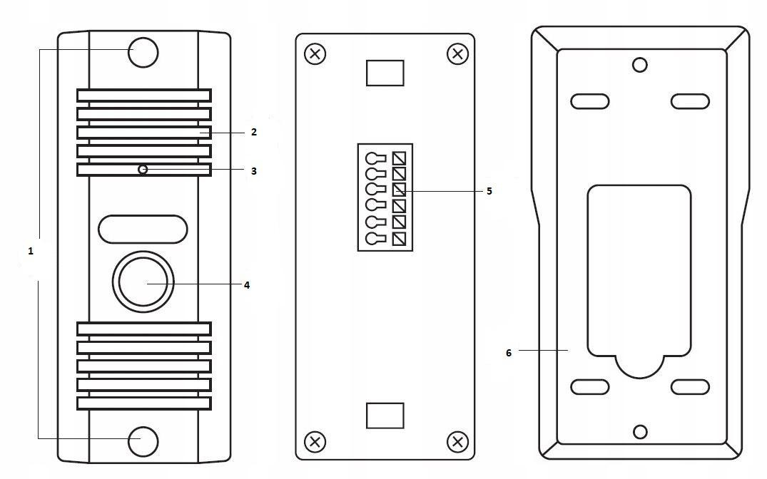 DOMOFON EURA ADP-11A3 ''INVITO'' b/słuchawkowy biały