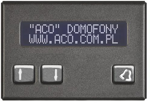 ACO CDN-230E ST (W) Elektroniczny spis lokatorów stal