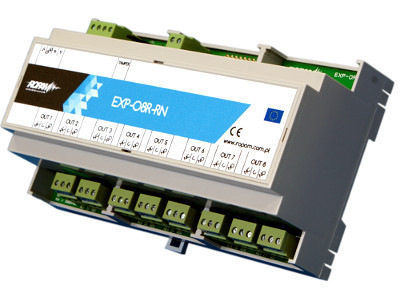 ROPAM EXP-O8R-RN-D9M moduł rozbudowy 8 wyjść przekaźnikowych, szyna DIN, RopamNET ROPAM EXP-O8R-RN-D9M moduł rozbudowy 8 wyjść przekaźnikowych, szyna DIN, RopamNET