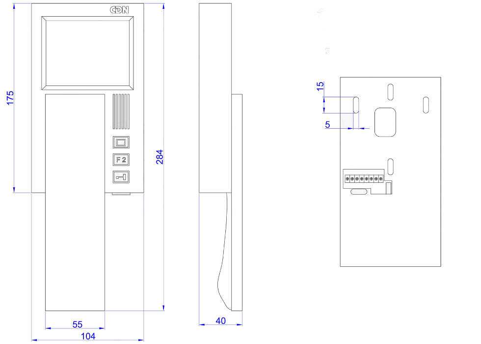 ACO INS-MPR monitor INSPIRO 4 cale kolorowy cyfrowy LCD wideodomofon system CDN FAMILIO słuchawka ACO INS-MPR monitor INSPIRO 4 cale kolorowy cyfrowy LCD wideodomofon system CDN FAMILIO słuchawka