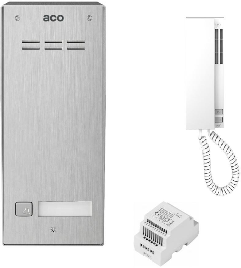 ACO FAM-P-1NPACC NT domofon cyfrowy 1-lokatorski RFID natynkowy stal nierdzewna ACO FAM-P-1NPACC NT domofon cyfrowy 1-lokatorski RFID natynkowy stal nierdzewna