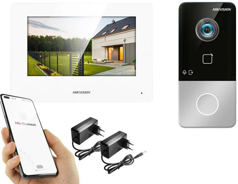 Hikvision zestaw wideodomofonowy 1-rodzinny panel IP kamera 2MP monitor 7 cali WiFi PoE Hikvision zestaw wideodomofonowy 1-rodzinny panel IP kamera 2MP monitor 7 cali WiFi PoE