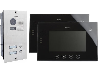 VIDOS wideodomofon 2-rodzinny M670B S602 monitor 7 cali analogowy stal nierdzewna VIDOS wideodomofon 2-rodzinny M670B S602 monitor 7 cali analogowy stal nierdzewna