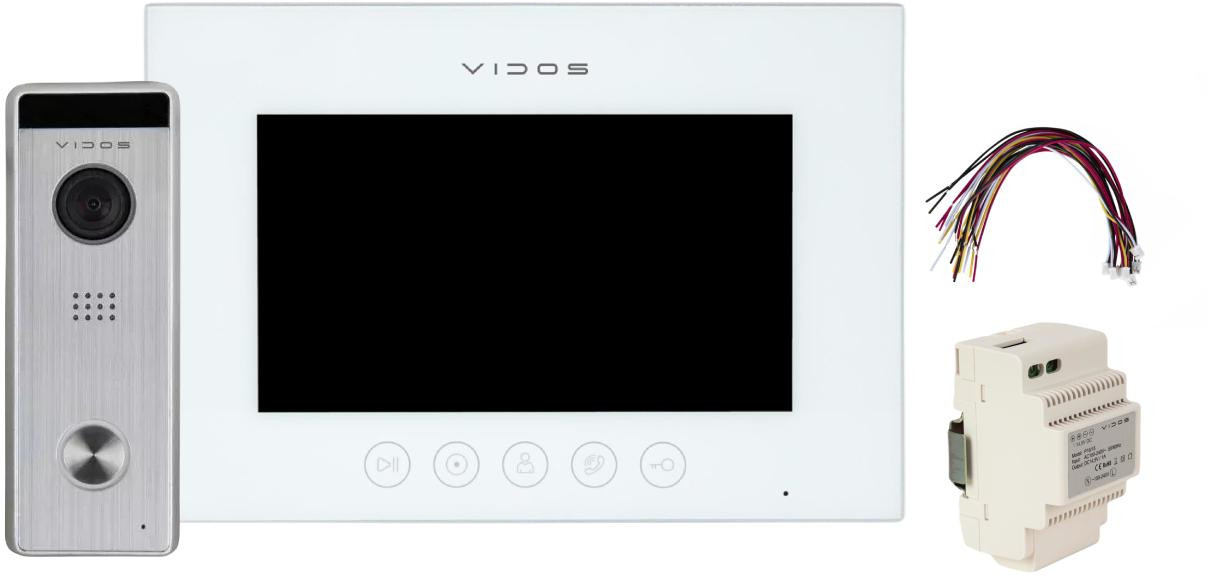 VIDOS X M11W-X S10 wideodomofon WiFi 7 cali FullHD dotykowy Android iOS IP65 microSD zestaw VIDOS X M11W-X S10 wideodomofon WiFi 7 cali FullHD dotykowy Android iOS IP65 microSD zestaw