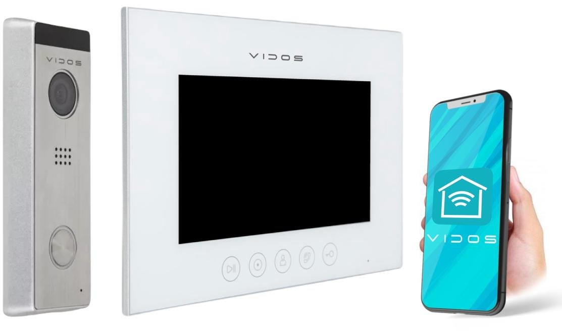 VIDOS X M11W-X S10 wideodomofon WiFi 7 cali FullHD dotykowy Android iOS IP65 microSD zestaw VIDOS X M11W-X S10 wideodomofon WiFi 7 cali FullHD dotykowy Android iOS IP65 microSD zestaw