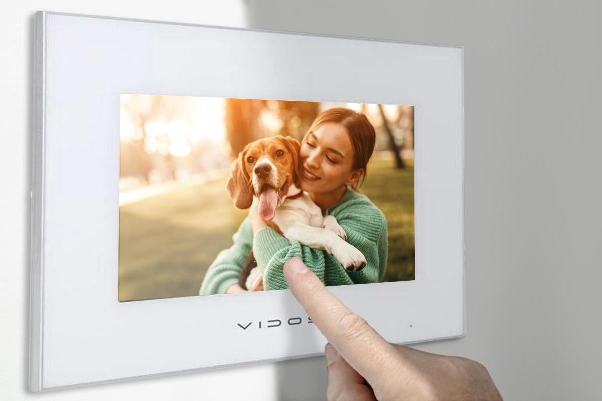 VIDOS X M10W-X S10 wideodomofon WiFi 2MP 7 cali aplikacja mobilna brama furtka VIDOS X M10W-X S10 wideodomofon WiFi 2MP 7 cali aplikacja mobilna brama furtka