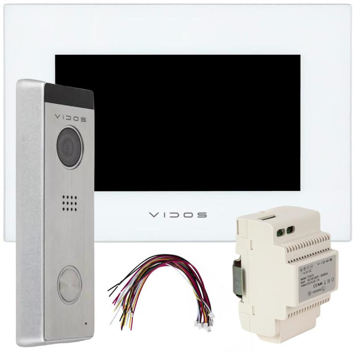 VIDOS X M10W-X S10 wideodomofon WiFi 2MP 7 cali aplikacja mobilna brama furtka VIDOS X M10W-X S10 wideodomofon WiFi 2MP 7 cali aplikacja mobilna brama furtka