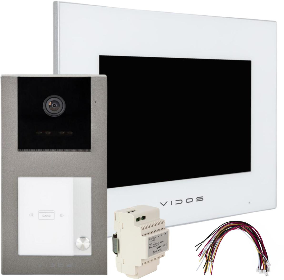 VIDOS X M11W-X S11-1 wideodomofon WiFi FullHD 7 cali czytnik RFID podczerwień microSD zestaw VIDOS X M11W-X S11-1 wideodomofon WiFi FullHD 7 cali czytnik RFID podczerwień microSD zestaw