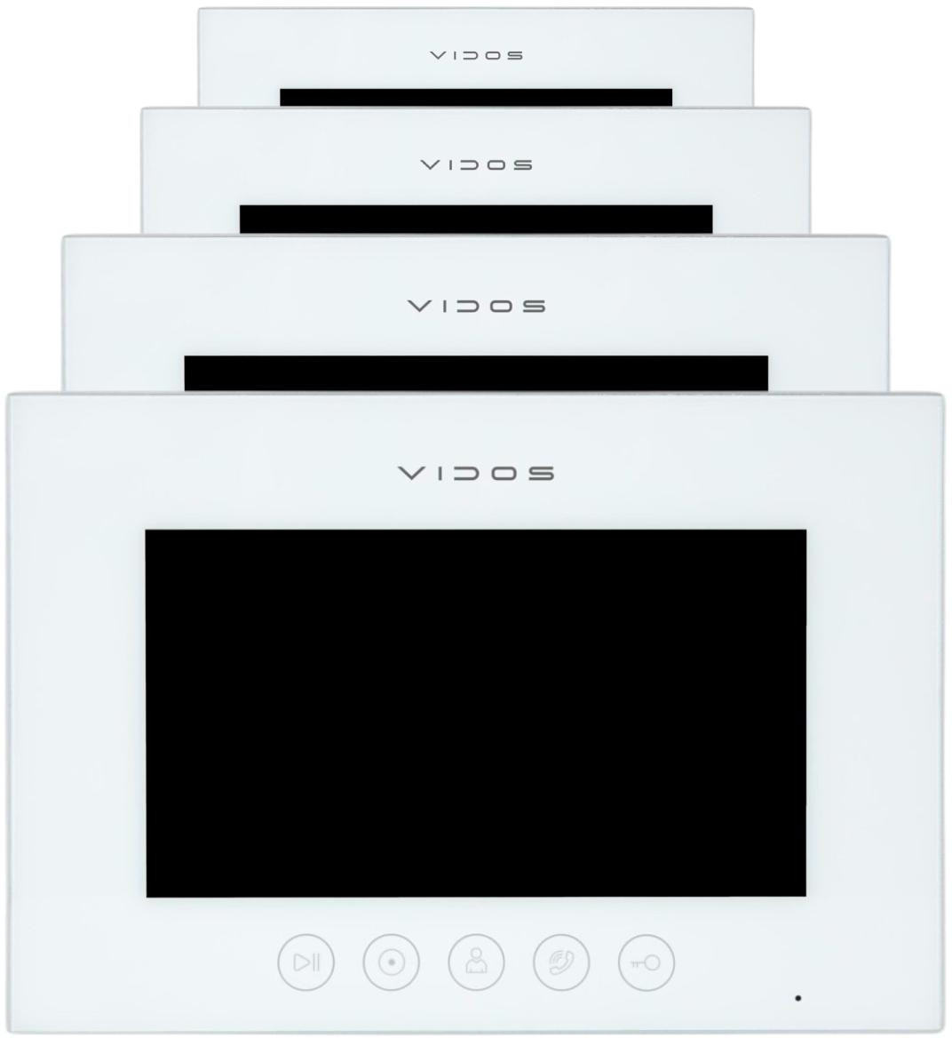 VIDOS X 4xM11W-X S11-4 wideodomofon czterorodzinny WiFi Android 7 cali FullHD RFID microSD VIDOS X 4xM11W-X S11-4 wideodomofon czterorodzinny WiFi Android 7 cali FullHD RFID microSD