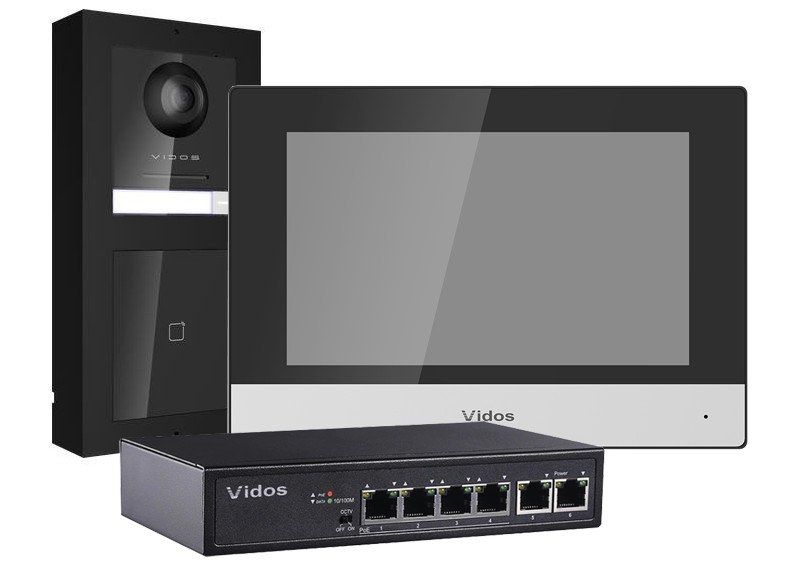VIDOS ONE X161/M2010 wideodomofon IP monitor 7 cali WiFi dotykowy zestaw jednoabonentowy VIDOS ONE X161/M2010 wideodomofon IP monitor 7 cali WiFi dotykowy zestaw jednoabonentowy