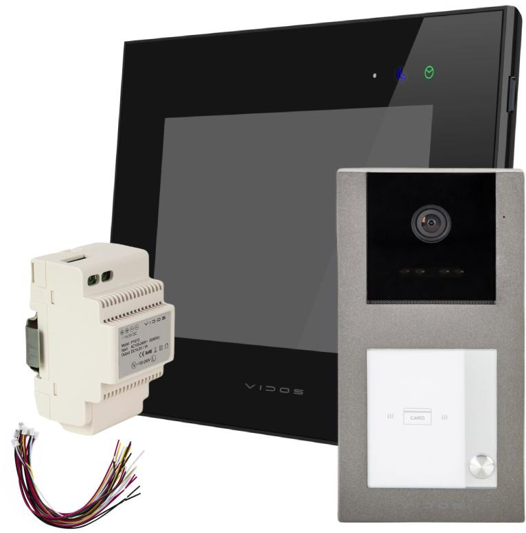 Wideodomofon VIDOS X M10B-X S11-1 WiFi FullHD Android RFID czarny zestaw jednorodzinny Wideodomofon VIDOS X M10B-X S11-1 WiFi FullHD Android RFID czarny zestaw jednorodzinny