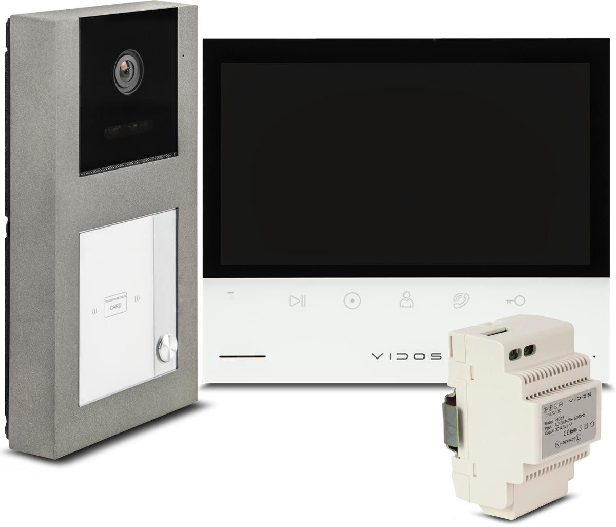 VIDOS X wideodomofon zestaw S11-1 M13-XT TUYA Wi-Fi 7 cali monitor kamera 2MP bramka VIDOS X wideodomofon zestaw S11-1 M13-XT TUYA Wi-Fi 7 cali monitor kamera 2MP bramka