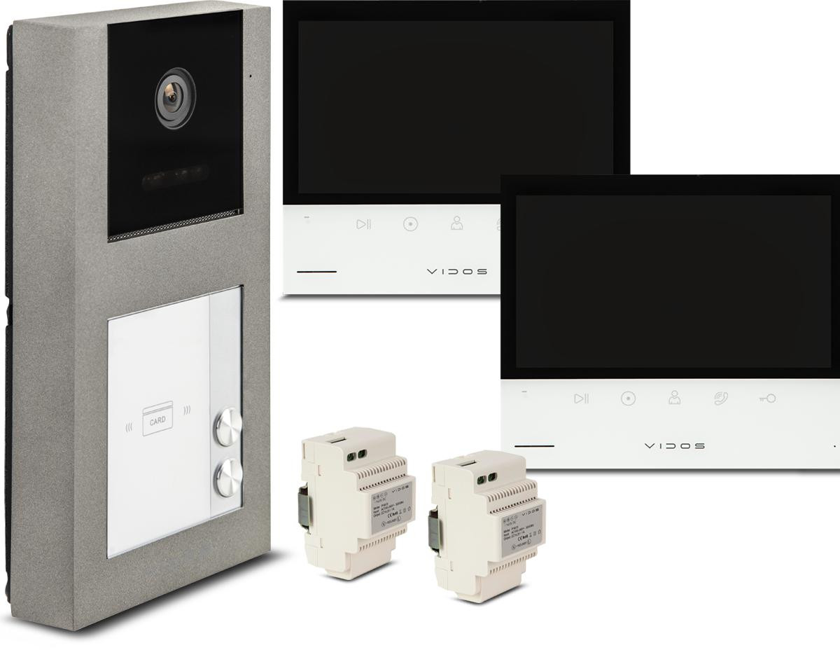 VIDOS X S11-2 M13-XT Tuya zestaw wideodomofon WiFi monitor 7 cali dla 2 abonentów VIDOS X S11-2 M13-XT Tuya zestaw wideodomofon WiFi monitor 7 cali dla 2 abonentów