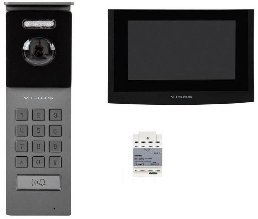 VIDOS 2IP S202 M200B-X wideodomofon IP WiFi monitor 7 cal dotykowy kamera 2 Mpx kolor czarny VIDOS 2IP S202 M200B-X wideodomofon IP WiFi monitor 7 cal dotykowy kamera 2 Mpx kolor czarny