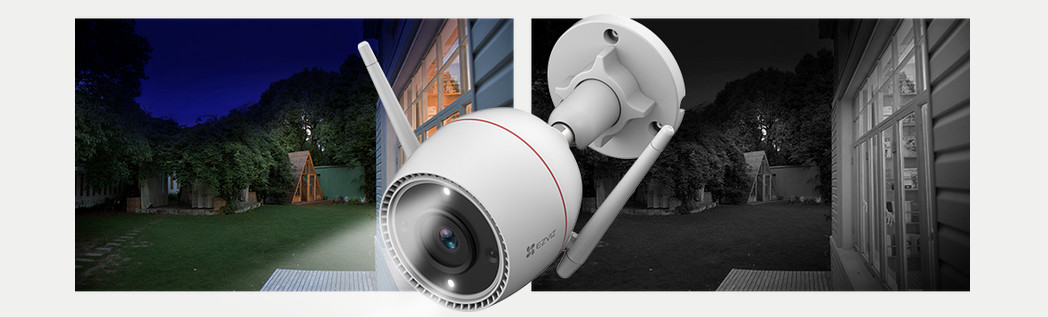 EZVIZ zestaw monitoringu WiFi 4 kamery H3c 2K+ 4MP Dual Light audio rejestrator dysk EZVIZ zestaw monitoringu WiFi 4 kamery H3c 2K+ 4MP Dual Light audio rejestrator dysk