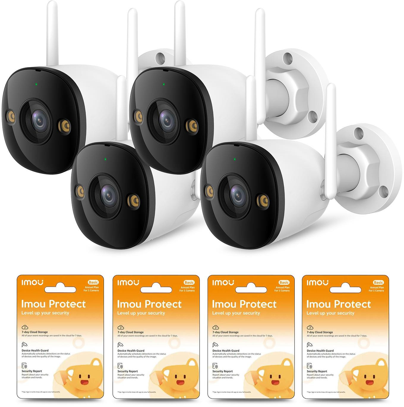 Imou Bullet 3 5MP zestaw 4 kamer IP WiFi 6 Full Color IR 30m IP67 + chmura Imou Protect Imou Bullet 3 5MP zestaw 4 kamer IP WiFi 6 Full Color IR 30m IP67 + chmura Imou Protect