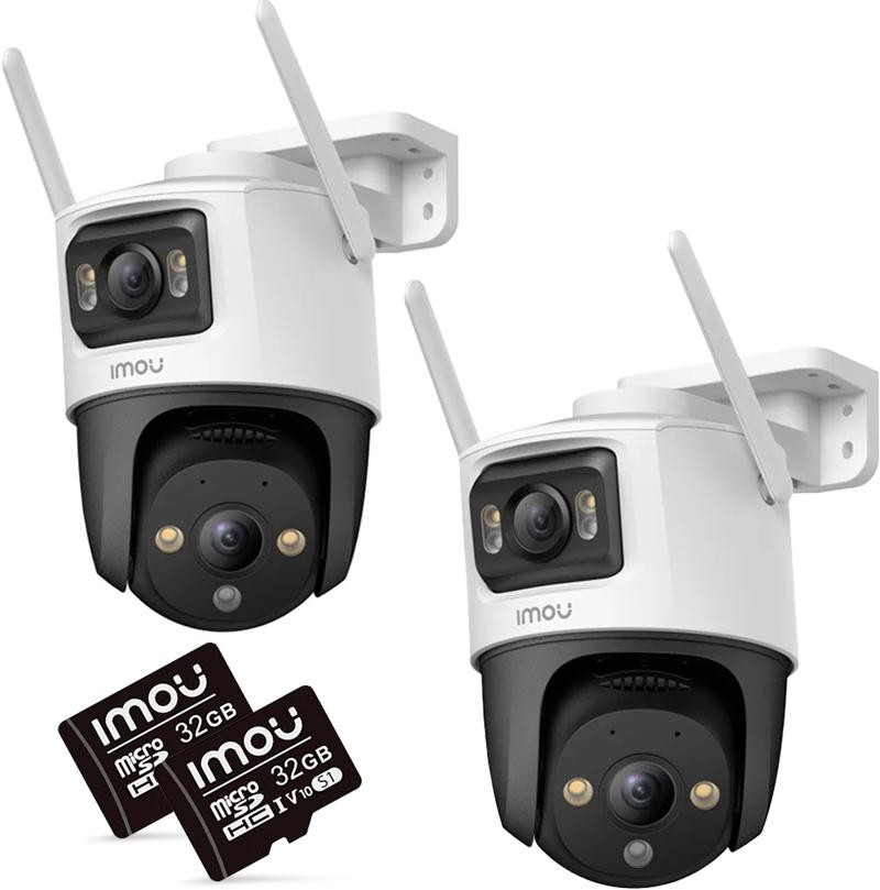 IMOU Cruiser Dual 10MP zestaw 2 kamer IP WiFi 6 5MP+5MP dual-lens karty 32GB IP66 IMOU Cruiser Dual 10MP zestaw 2 kamer IP WiFi 6 5MP+5MP dual-lens karty 32GB IP66