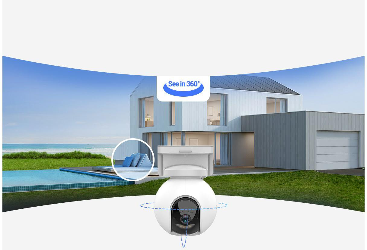 EZVIZ HB8 2K+ zestaw 4 kamery WiFi akumulatorowe PTZ 4MP typ-C zewnętrzne bez kabli EZVIZ HB8 2K+ zestaw 4 kamery WiFi akumulatorowe PTZ 4MP typ-C zewnętrzne bez kabli