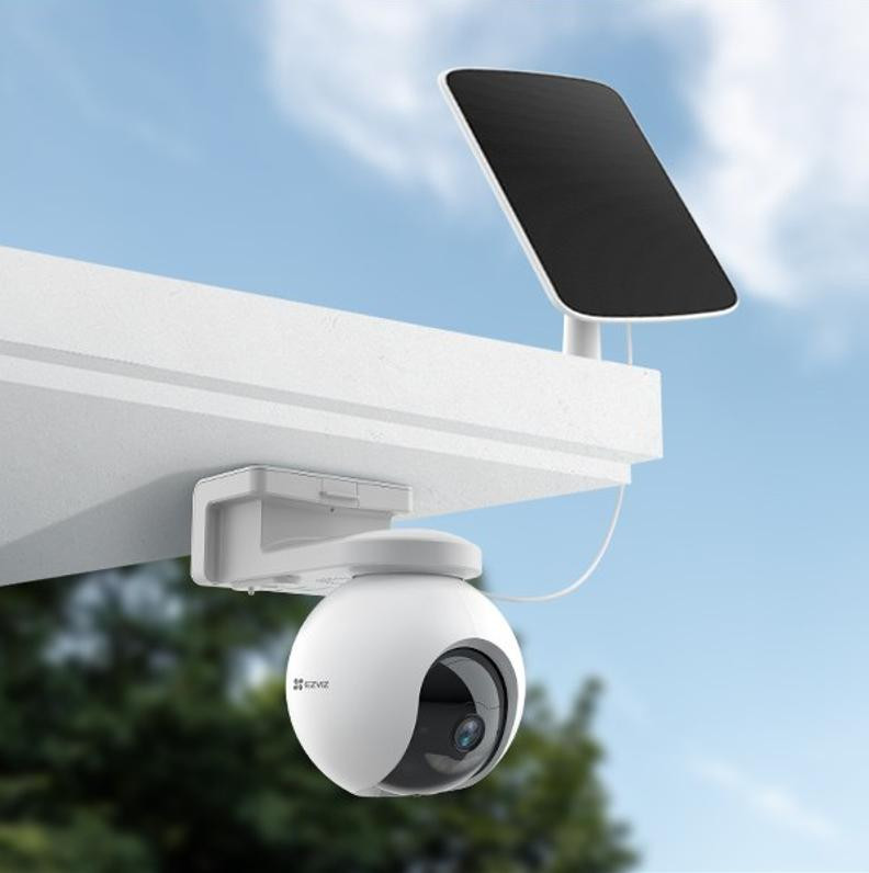 EZVIZ HB8 2K+ zestaw 4 kamery WiFi akumulatorowe PTZ 4MP typ-C zewnętrzne bez kabli EZVIZ HB8 2K+ zestaw 4 kamery WiFi akumulatorowe PTZ 4MP typ-C zewnętrzne bez kabli