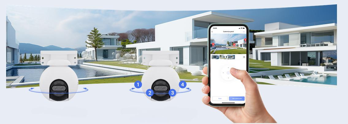 EZVIZ H80x Dual 4K 8MP 2MP zestaw 4 kamery Wi-Fi obrotowe zewnętrzne monitoring IP65 bez DVR EZVIZ H80x Dual 4K 8MP 2MP zestaw 4 kamery Wi-Fi obrotowe zewnętrzne monitoring IP65 bez DVR