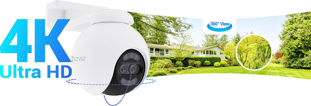 EZVIZ H80x Dual 4K 8MP 2MP zestaw 4 kamery Wi-Fi obrotowe zewnętrzne monitoring IP65 bez DVR EZVIZ H80x Dual 4K 8MP 2MP zestaw 4 kamery Wi-Fi obrotowe zewnętrzne monitoring IP65 bez DVR